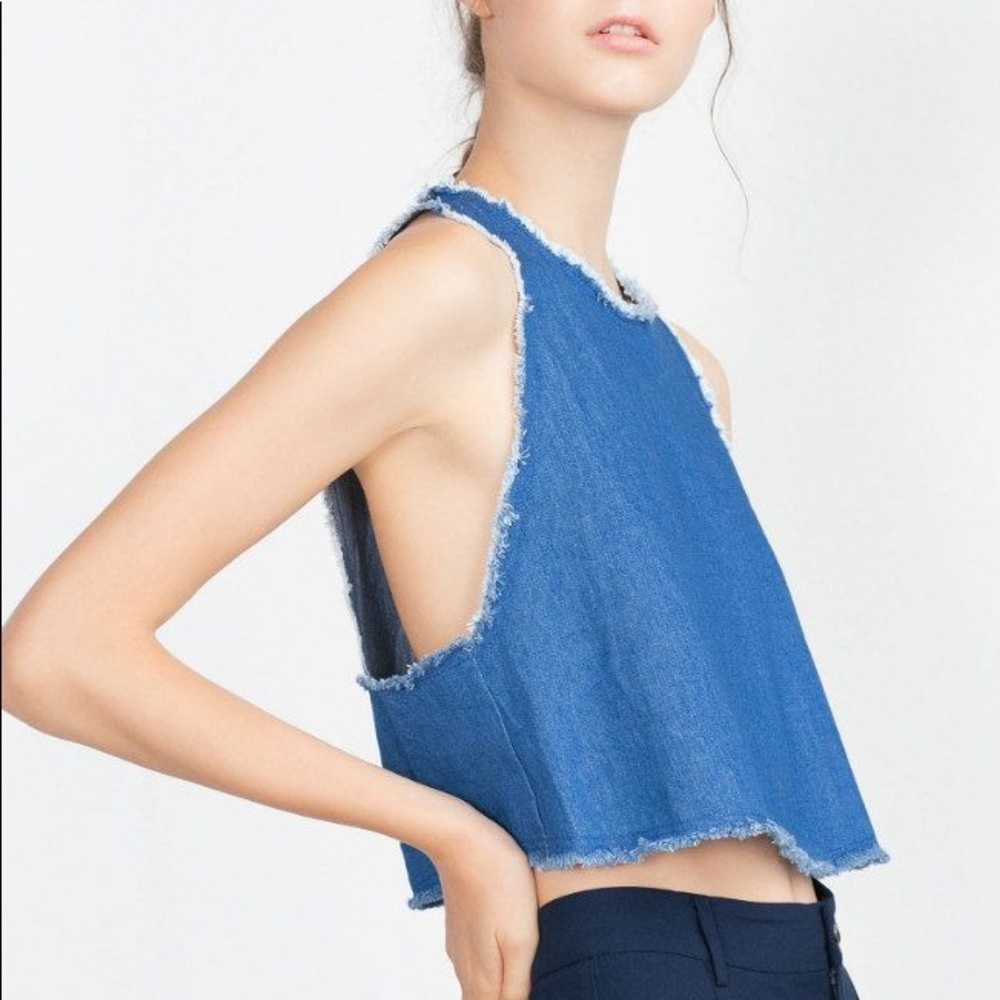 👖Zara Denim Top👖